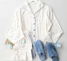 بيجامة قطن مصوف 30602