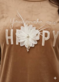 بيجامة مخمل ناعم 2240