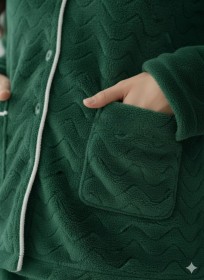 بيجامة فرو ازرار 2136